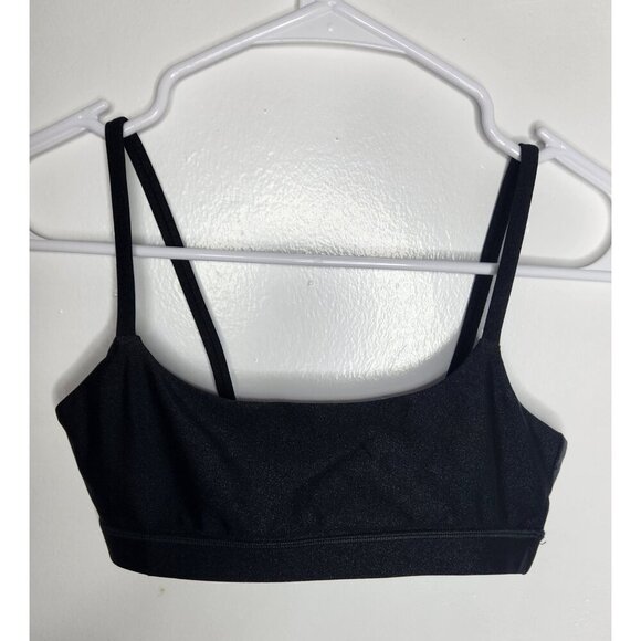 SEFI Sports Bra Womens Extra Small Black Athletic Crop Top Strappy Yoga Gym XS - Picture 1 of 5